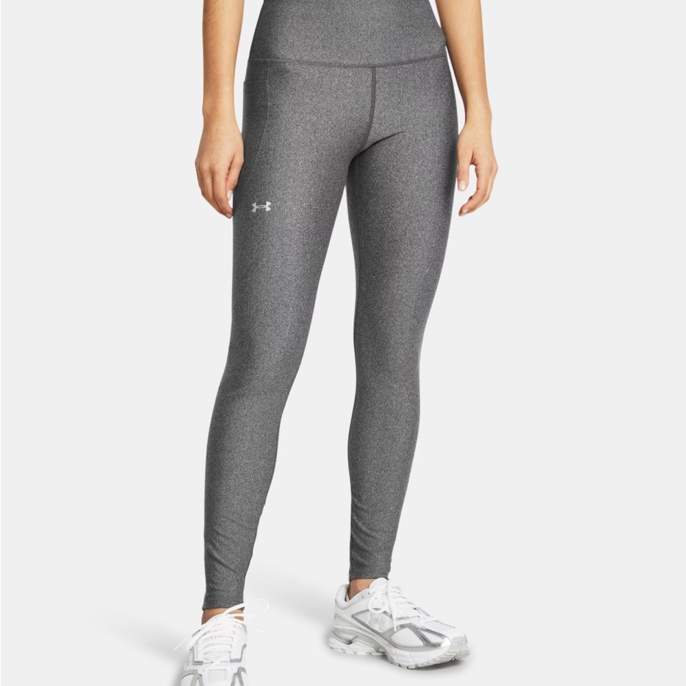 Under Armour Gray Heat Gear Leggings ~ Size Large